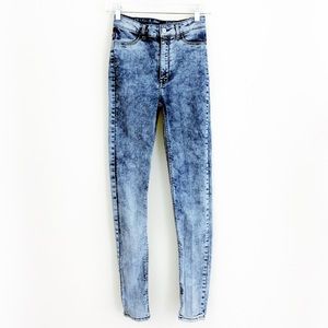 H&M Acid Wash High Waist Jeggings